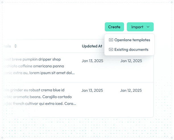 Import your policies